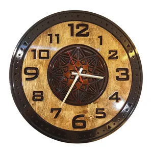ساعت دیواری منبت رایکا کد MOH-02