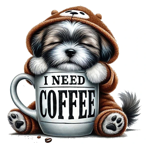 استیکر پارچه و لباس پاد آفرین طرح کافی coffee کد 4296