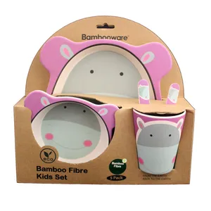 ظرف غذای بامبو والرین مدل اسب آبی BS106