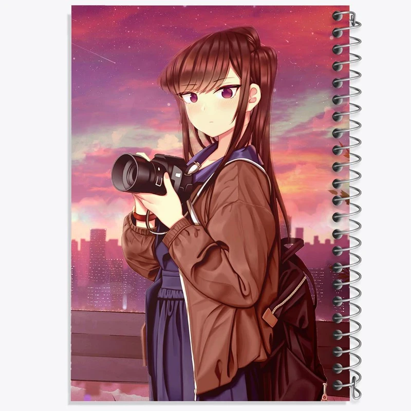 دفتر شطرنجی 50 برگ خندالو طرح انیمه کومی سان کد 16063