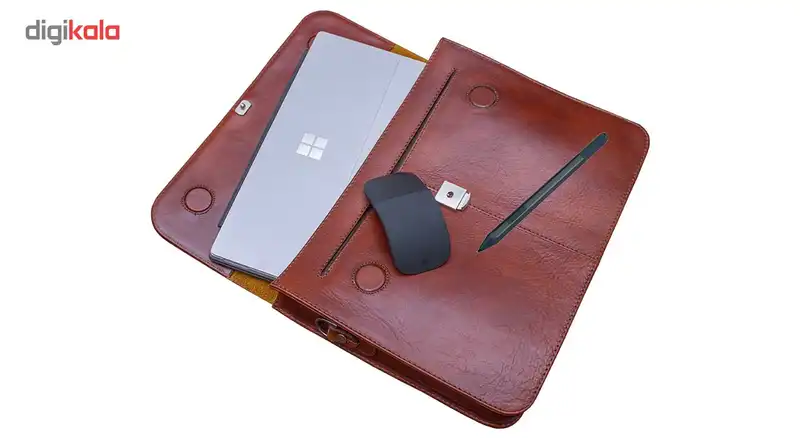 تبلت مایکروسافت مدل Surface Pro 2017 - B به همراه کیبورد و قلم و ماوس 2017 مشکی رنگ و کیف چرم صنوبر - ظرفیت 128 گیگابایت