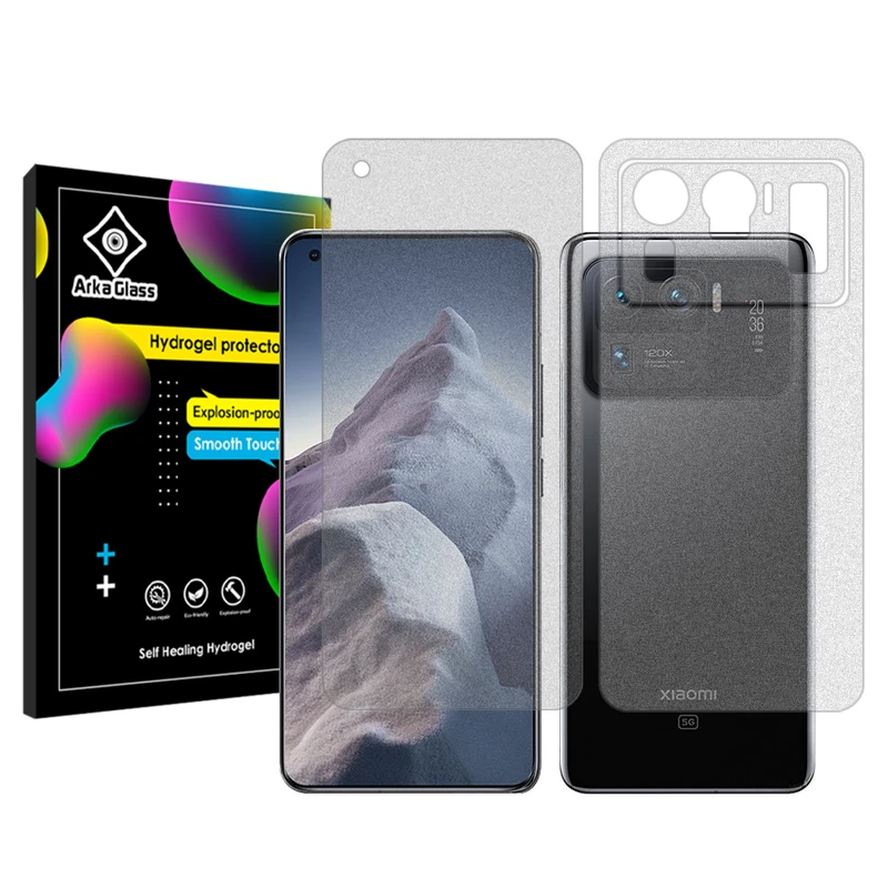 محافظ صفحه نمایش مات آرکا گلس مدل Tough مناسب برای گوشی موبایل شیائومی Mi 11 Ultra به همراه محافظ پشت گوشی