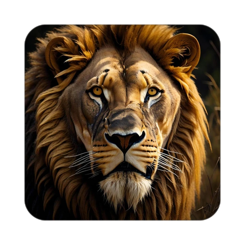 زیر لیوانی کاکتی طرح شیر مدل mp23968