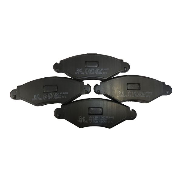 لنت ترمز جلو پی اچ سی والیو مدل BP6002 مناسب برای پژو 206 بسته 4 عددی لنت ترمز جلو پی اچ سی والیو مدل BP6002 مناسب برای پژو 206 بسته 4 عددی