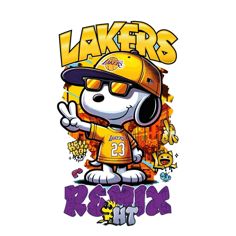 استیکر پارچه و لباس پاد آفرین مدل سگ بسکتبالیست کد 1630