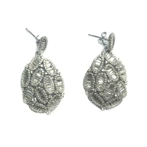 گوشواره نقره دکوریکور مدل E419