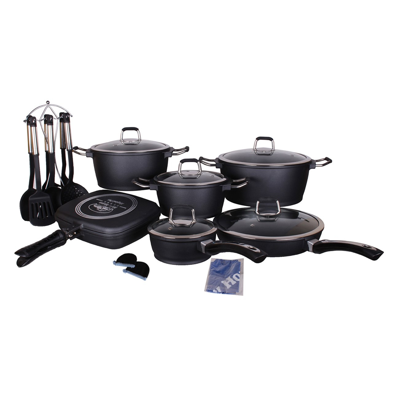 سرویس پخت و پز 20 پارچه نیوهوم مدل Cast iron