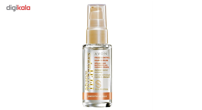 سرم مو آون مدل Advance Techniques Smooth as Silk Frizz Control Hair Serum حجم 30 میلی لیتر