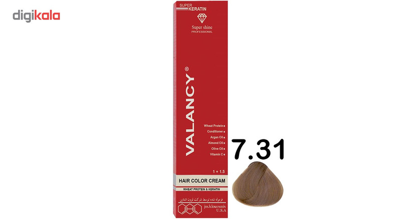 رنگ مو والانسی سری بژ مدل بلوند بژ متوسط شماره B6