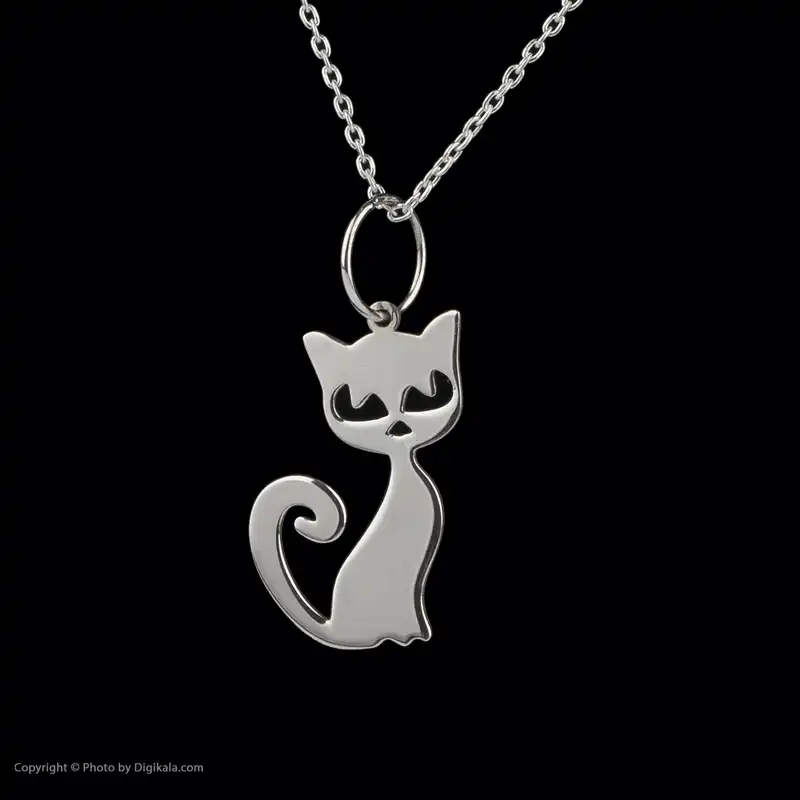 گردنبند نقره زنانه مدل  گربه 925