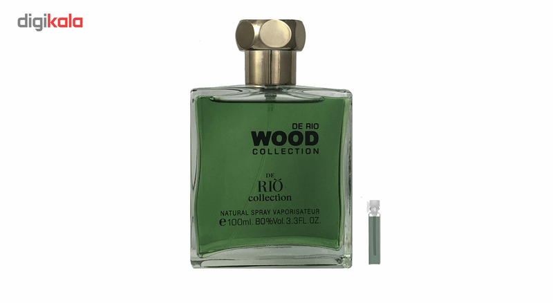 ادو پرفیوم مردانه ریو کالکشن مدل Rio Wood Brown حجم 100 میلی لیتر به همراه عطر جیبی