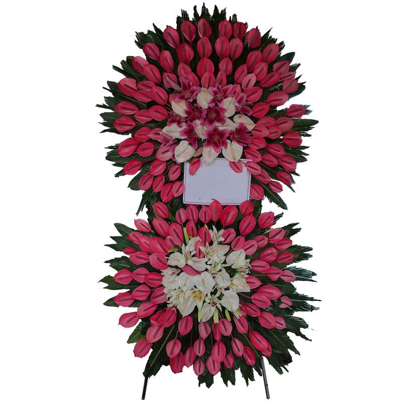تاج گل مدل پایه چوبی تاج گل مدل پایه چوبی