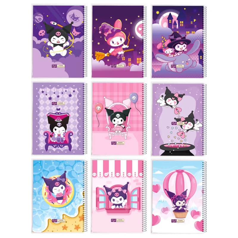 دفتر مشق ۵۰ برگی دایان مدل حاشیه دار طرح کرومی کد ۵۳۸۹ بسته ۹ عددی