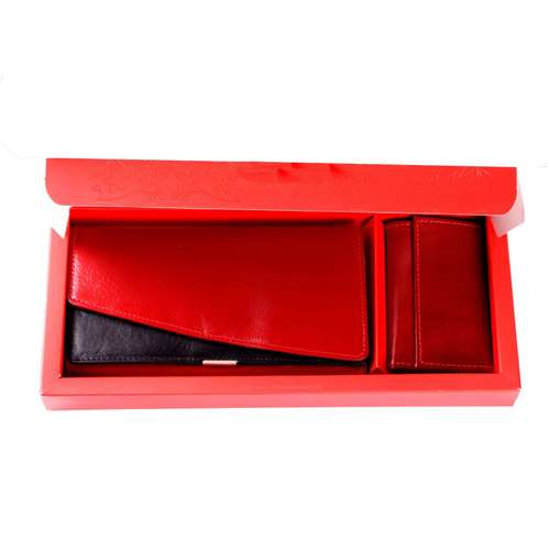 ست هدیه چرم طبیعی روز مادر آریا چرم مدل AS 15