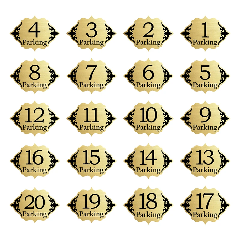 تابلو راهنما طرح 1 مدل پارکینگ مجموعه 20 عددی