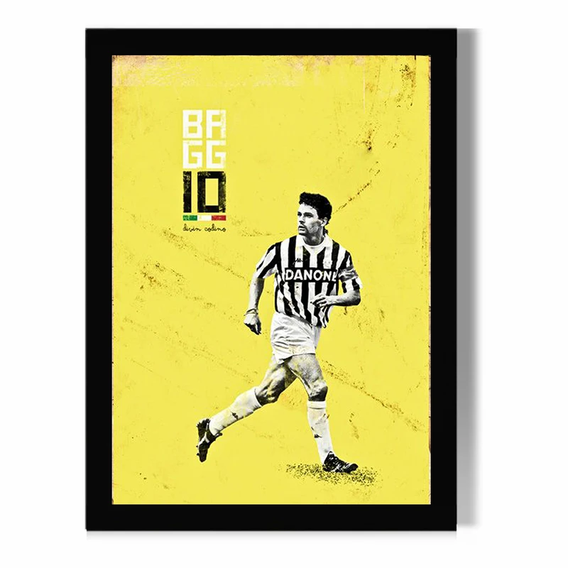 تابلو مدل دیواری طرح روبرتو باجو | Roberto Baggio کد FD426