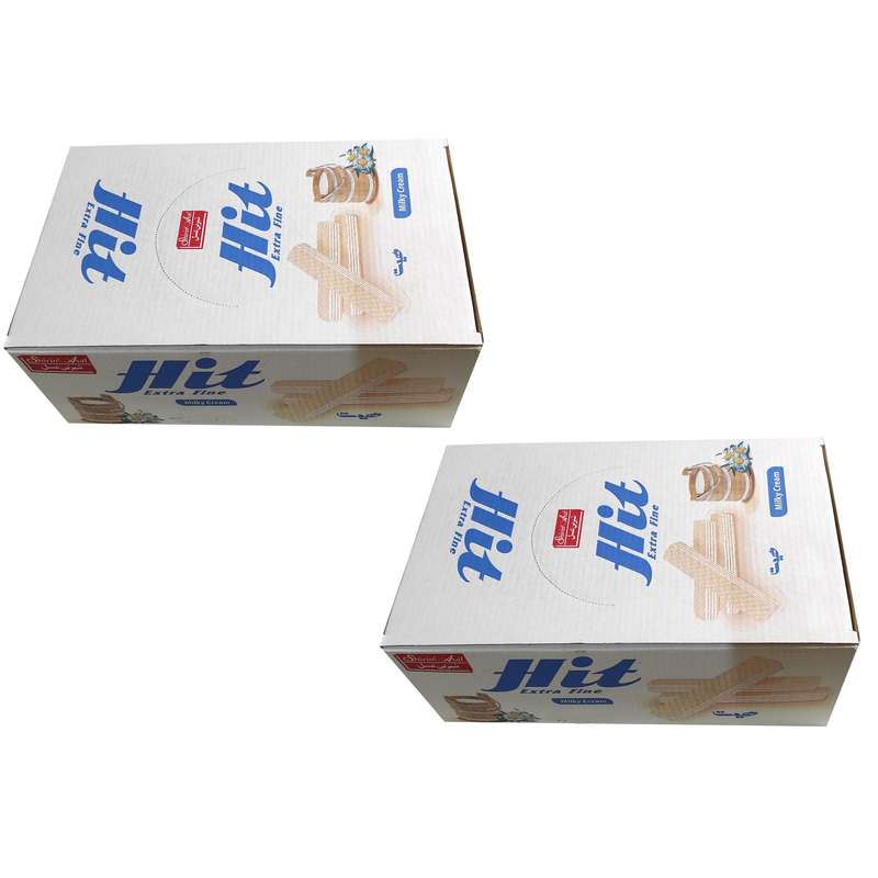 ویفر با کرم شیری هیت شیرین عسل - 500 گرم بسته 2 عددی