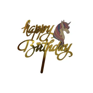 تاپر تزیینی کیک مدل ینی کورن کد HBD1