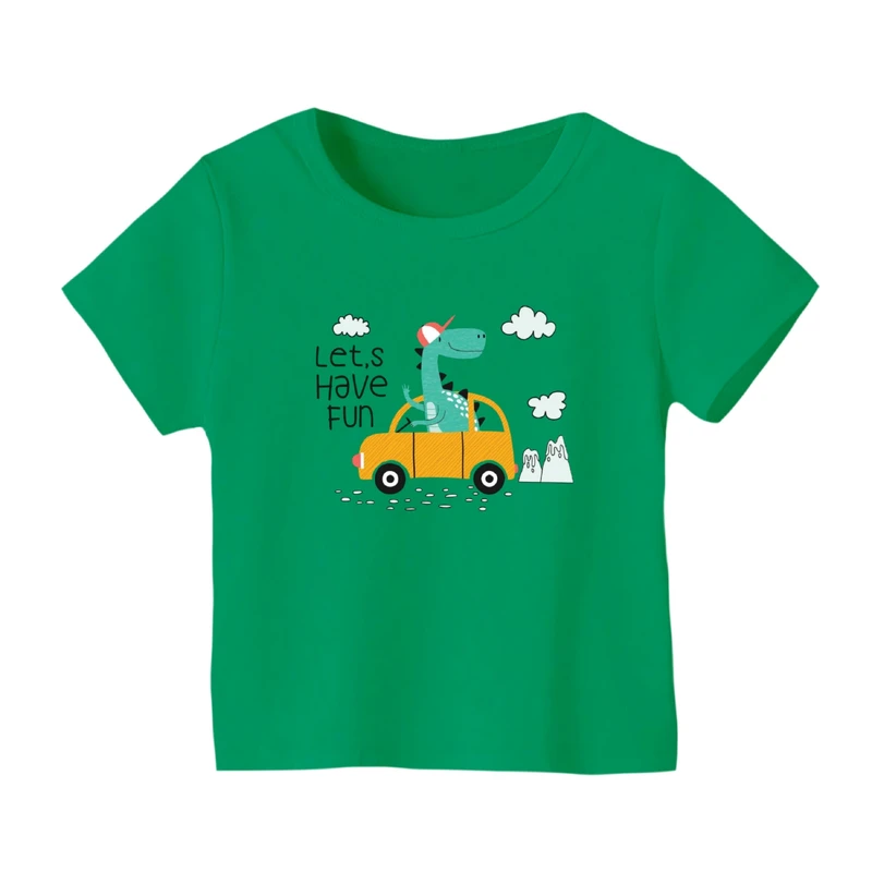 تی شرت آستین کوتاه بچگانه مدل دایناسور کد ۲۲