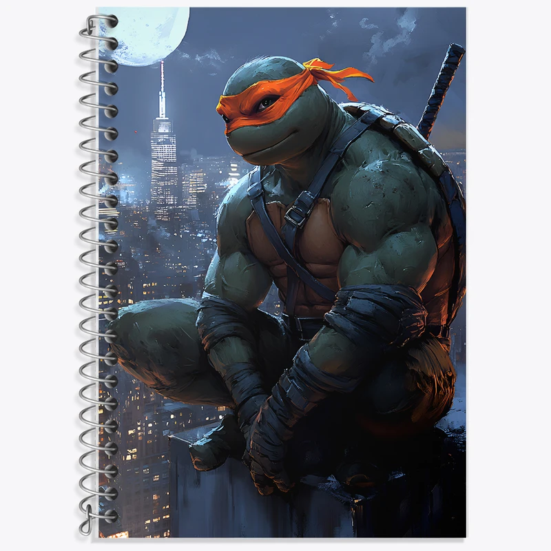 دفتر لغت 50 برگ خندالو طرح لاکپشت های نینجا کد F5287