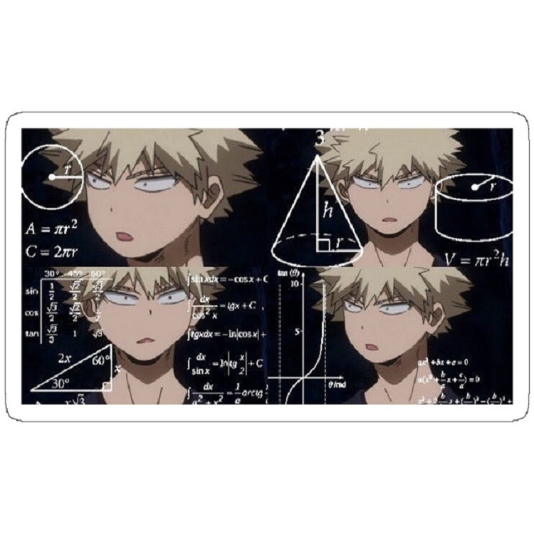 استیکر مدل Confused Bakugo Anime Meme