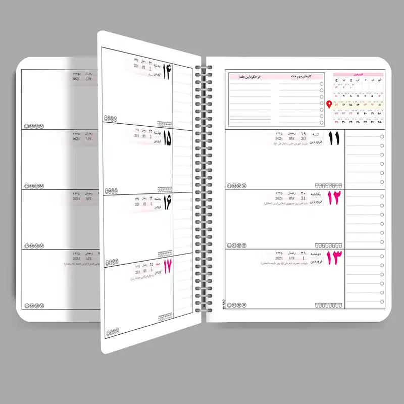 سالنامه سال 1403 مستر راد طرح کاکتوس کد 2323