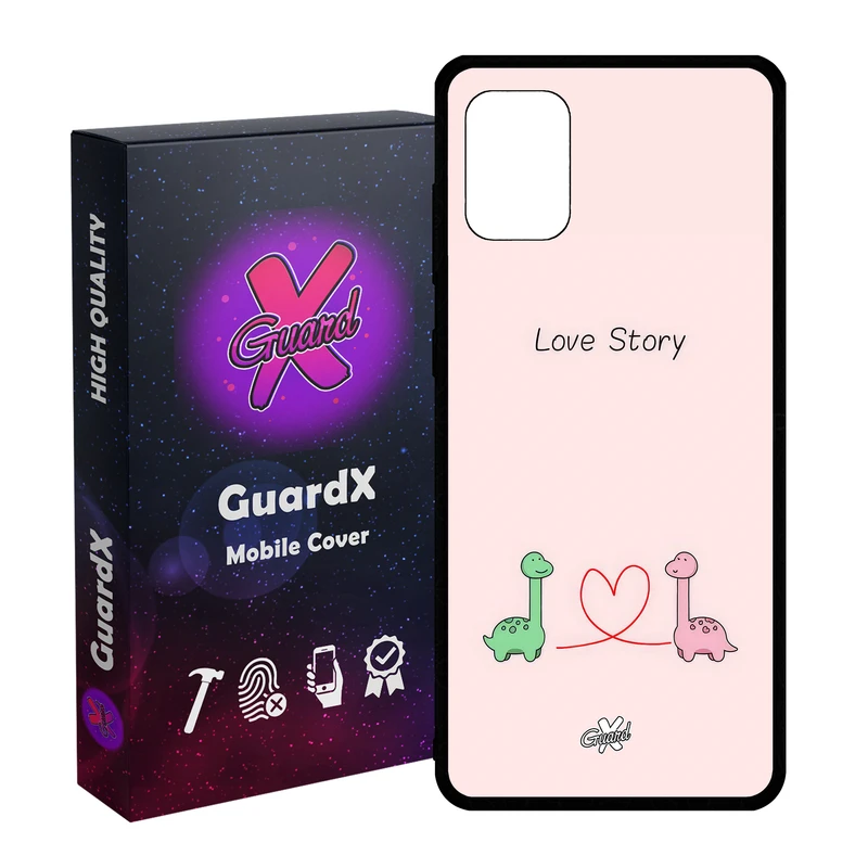 کاور گارد ایکس طرح Love مدل Glass10654 مناسب برای گوشی موبایل سامسونگ Galaxy A31