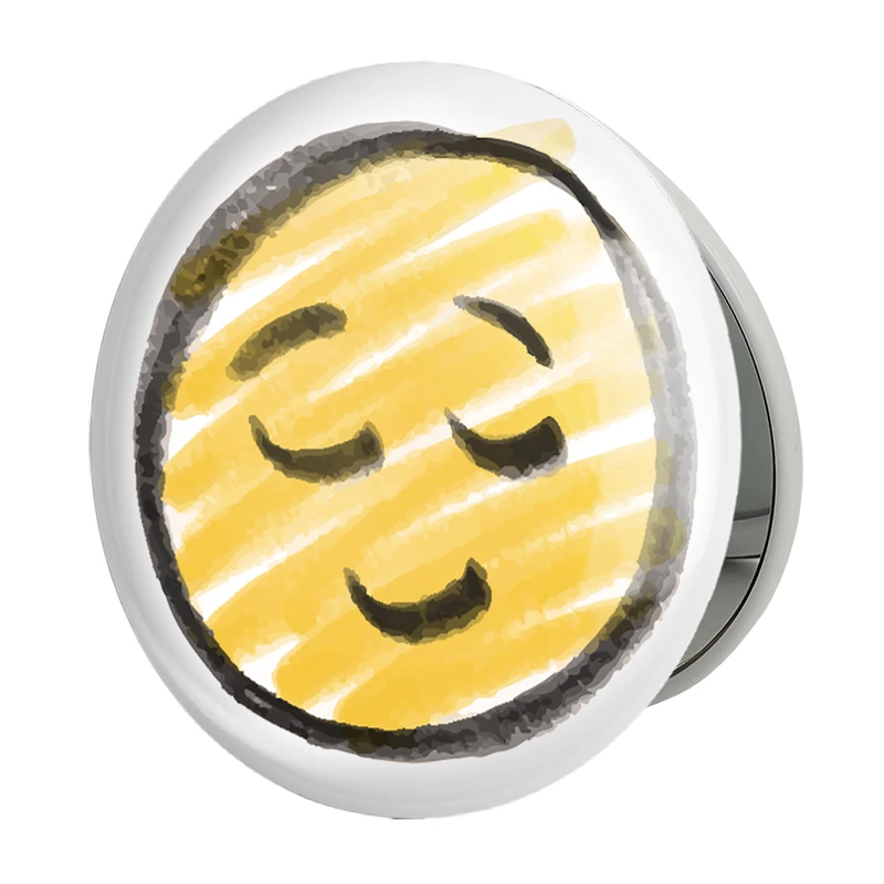 آینه جیبی خندالو طرح ایموجی Emoji مدل تاشو کد 3037 