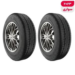 لاستیک خودرو یزد تایر مدل SUN سایز 13 / 65 / 165 تولید سال 2023 - 2 حلقه
