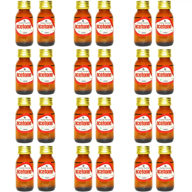 استون لاک پاک کن فدک تانیش مدل GL12 حجم 60 میلی لیتر مجموعه 24 عددی