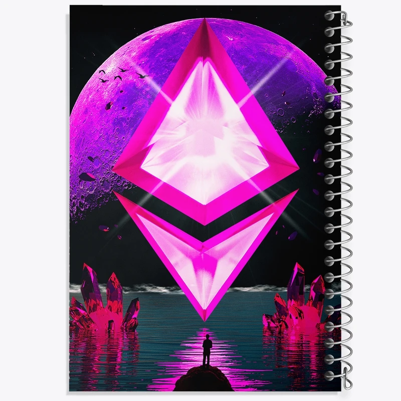 دفتر نقاشی 50 برگ خندالو طرح ارز دیجیتال کد F719