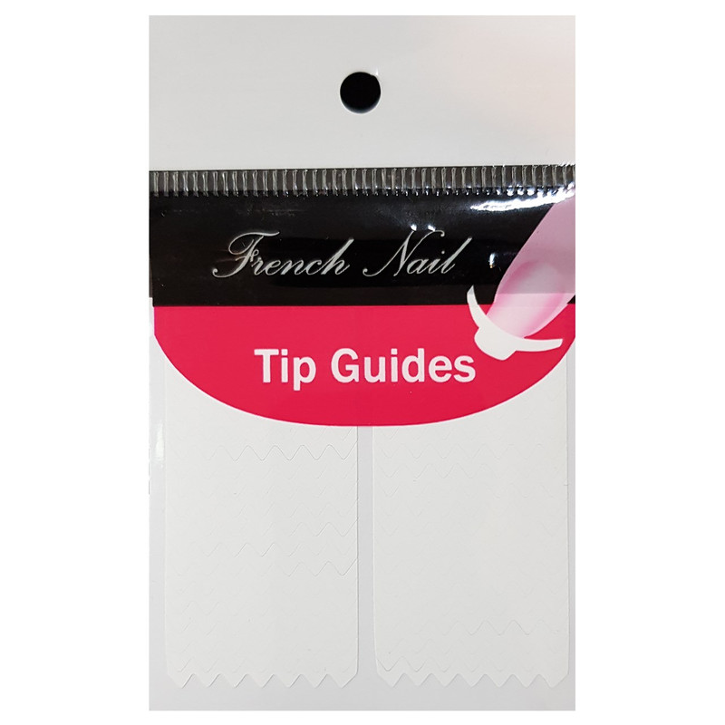 برچسپ فرنچ ناخن Tip Guide مدل زیک زاک