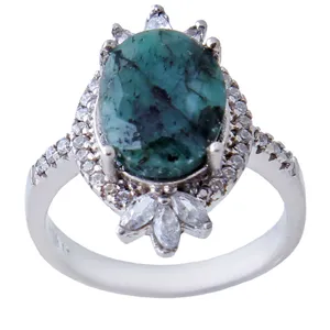    انگشتر نقره زنانه بازرگانی میلادی کد AWR_554