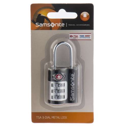 قفل رمزی سامسونیت مدل z34-165 TSA 3 Dail Metal