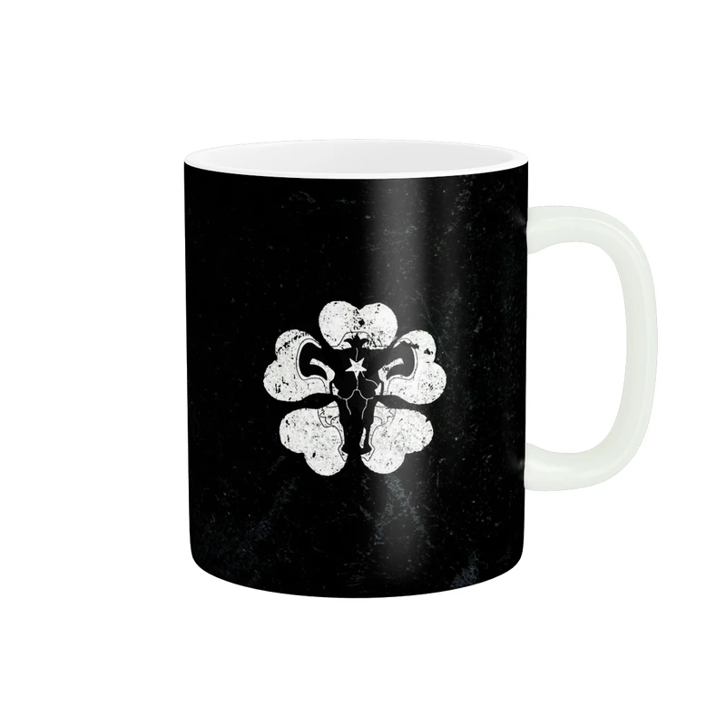 ماگ طرح انیمه شبدر سیاه black clover کد 104