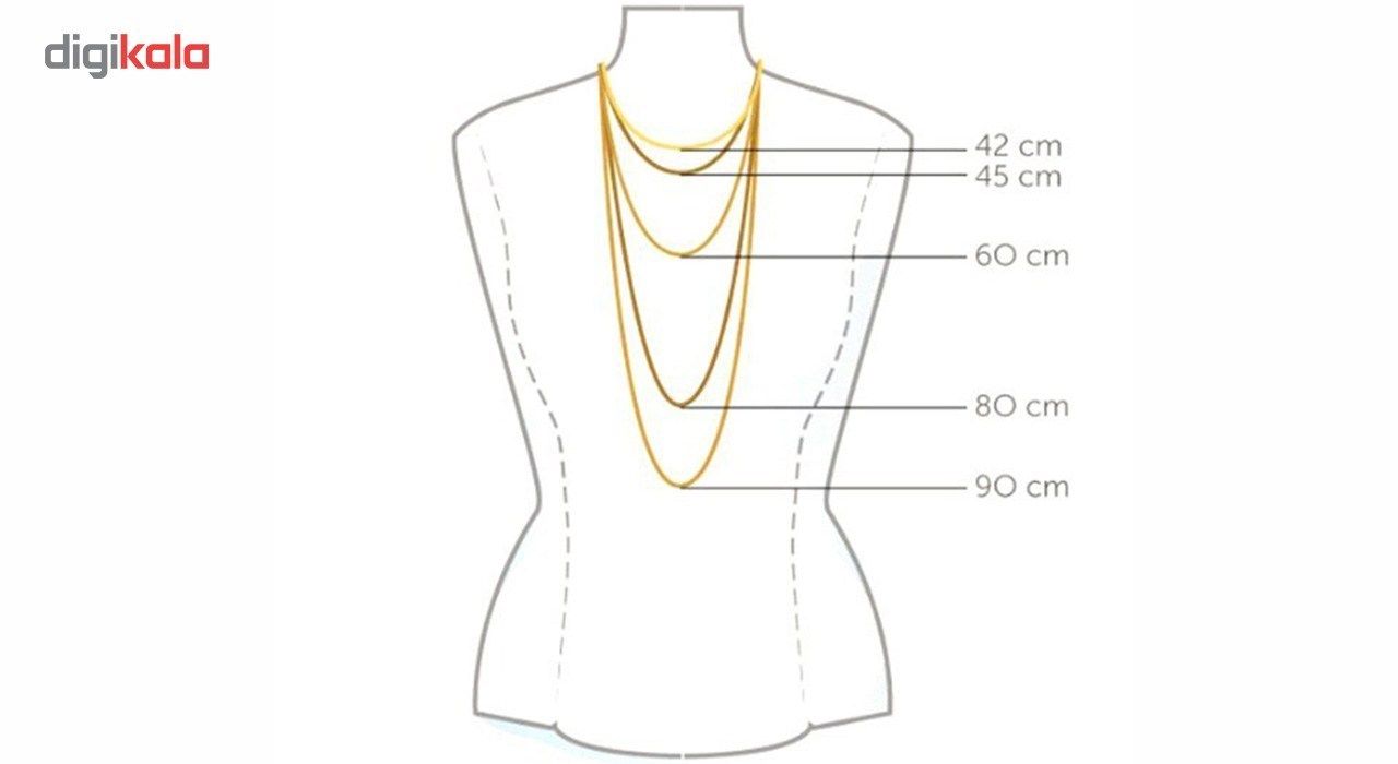 گردنبند طلا 18 عیار زنانه زرمان مدل MM0757 -  - 4