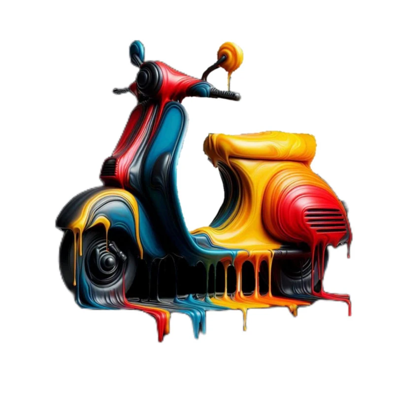 استیکر پارچه و لباس پاد آفرین مدل موتور پا کشتی کد 2297