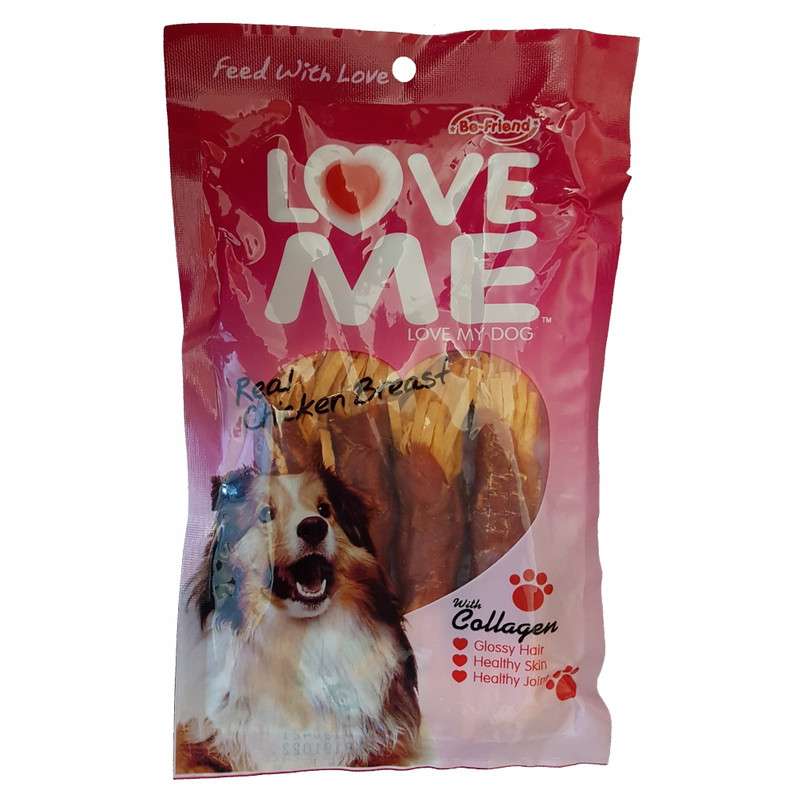 تشویقی سگ لاومی مدل هویجی رشته ای وزن 60 گرم