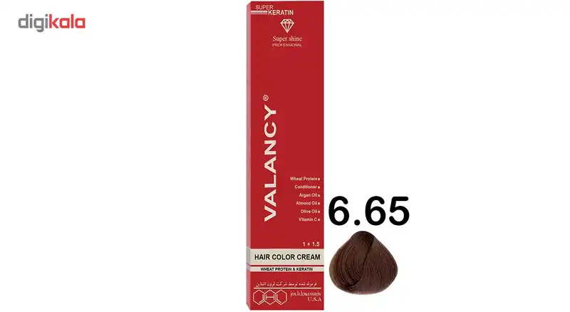 رنگ مو والانسی سری فندقی مدل بلوند فندقی تیره شماره W5