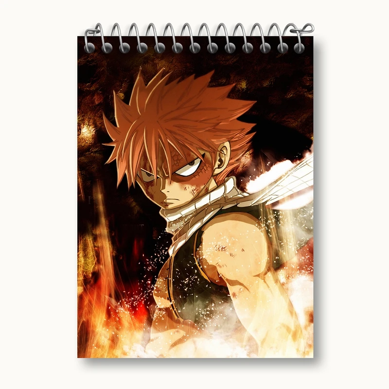دفتر یادداشت 50 برگ خندالو مدل ناتسو انیمه فری تیل Fairy Tail کد 16522