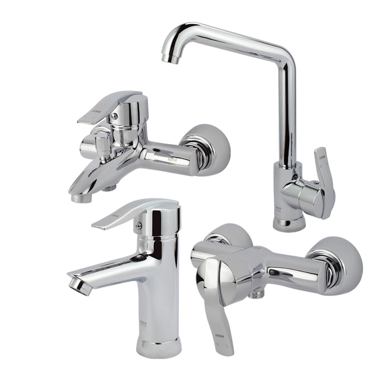 ست شیرآلات کسری مدل الوند مجموعه 4 عددی