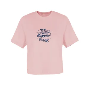 تی شرت آستین کوتاه زنانه بنیس مدل دیفرنت رنگ گلبهی