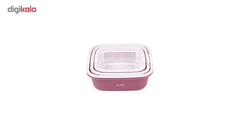 مجموعه آبکش و لگن 6 پارچه لاولی مدل 6018 مجموعه آبکش و لگن 6 پارچه لاولی مدل 6018