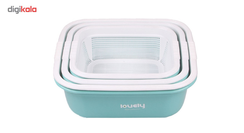 مجموعه آبکش و لگن 6 پارچه لاولی مدل 6018 مجموعه آبکش و لگن 6 پارچه لاولی مدل 6018