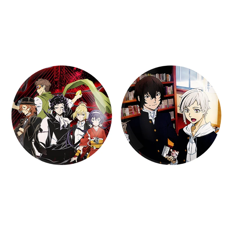 مگنت خندالو طرح دازای و اتسوشی و مافیای بندر انیمه سگ های ولگرد بانگو کد 1177611770 مجموعه 2 عددی