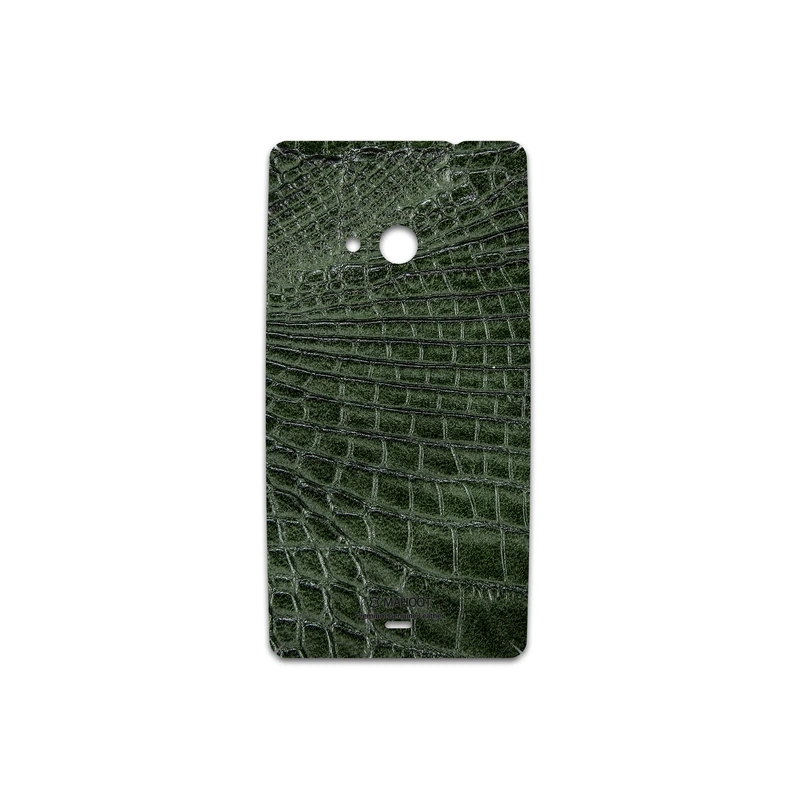 برچسب پوششی ماهوت مدل Green-Crocodile-Leather مناسب برای گوشی موبایل مایکروسافت Lumia 535