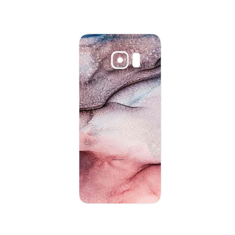 برچسب پوششی ماهوت مدل Smoky pink marble مناسب برای گوشی موبایل سامسونگ Galaxy S6 Edge Plus