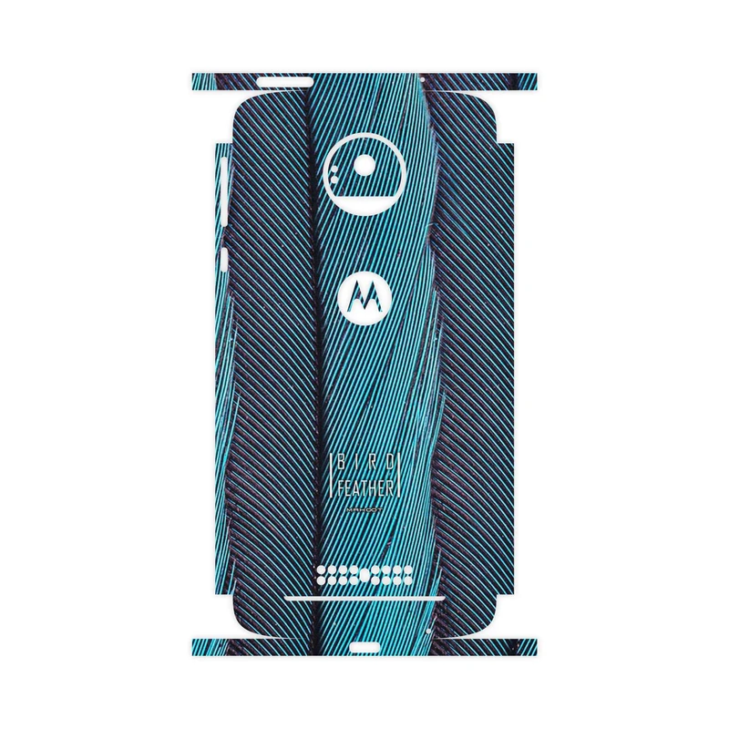 برچسب پوششی ماهوت مدل Turquoise feathers-FullSkin مناسب برای گوشی موبایل موتورولا Moto Z