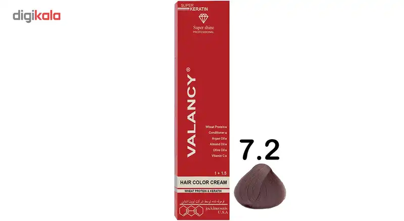رنگ مو والانسی سری دودی مدل بلوند دودی متوسط شماره A6