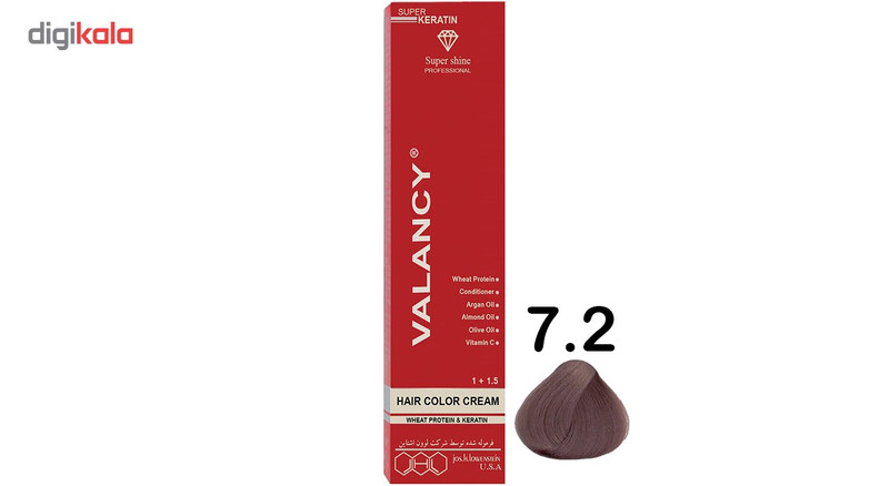 رنگ مو والانسی سری دودی مدل بلوند دودی متوسط شماره A6